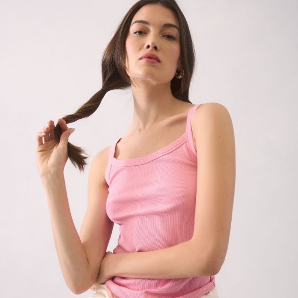 NWT Sanctuary Anthropologie Ribbed Scoop Neck Tank SZ XXL